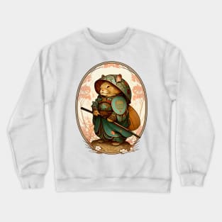 Whiskered Warrior Samurai Vole Crewneck Sweatshirt